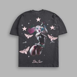 Black Graphic Dog T-Shirt